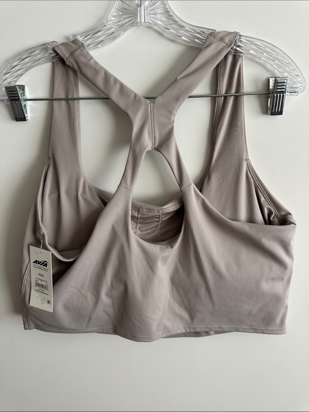 Avia Square Neck Sports Bra for Women, Medium Support Size XXXL - Picture 5 of 8